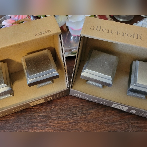 Allen + Roth Silver Finials Set - Picture 2 of 5